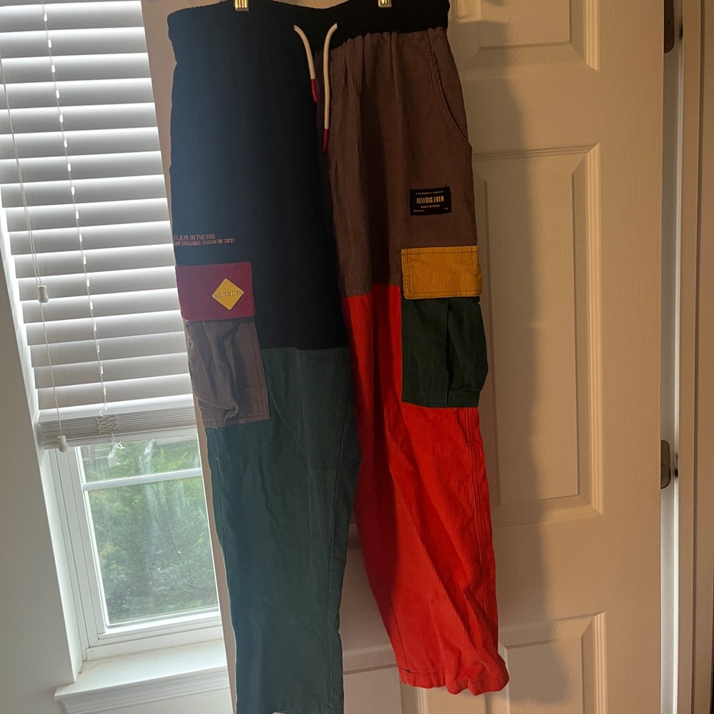 Aelfric Eden "Back to 90's" Patchwork Color Block Corduroy Pants